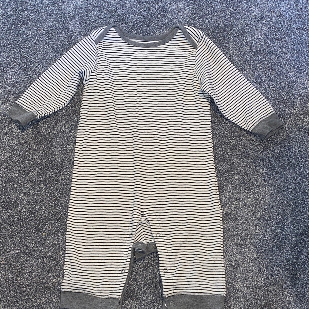 Old Navy Striped Gray One Piece